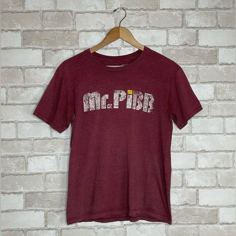 Coca Cola Vintage Mr. Pibb Maroon Short Sleeve Tee Size M